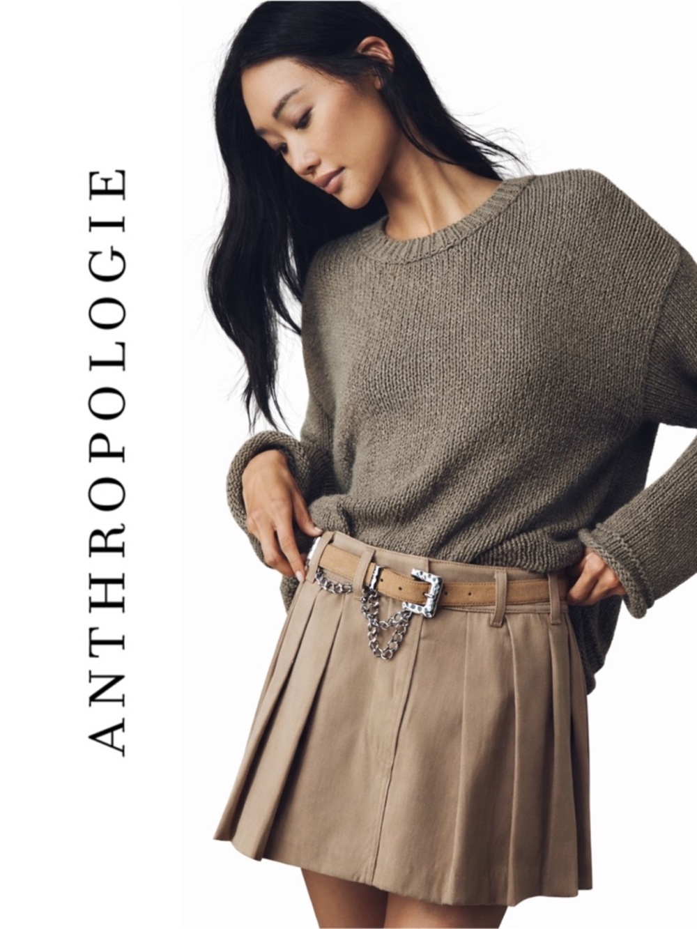 Anthropologie Double Chain Belt